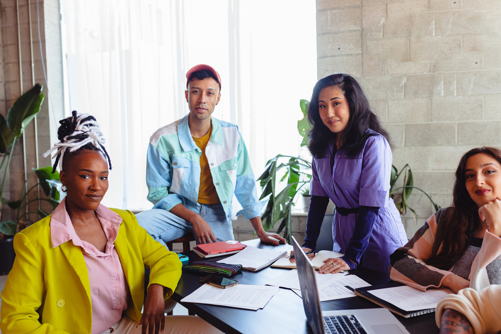 Work Culture Group of Young Colleagues in a Meeting